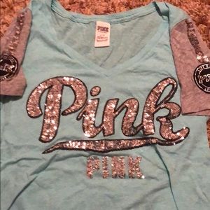 Blue sequined Victoria secret top